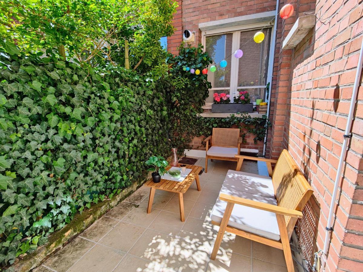 Le Rainbow - Grand Studio Avec Terrasse Dunkirk Bagian luar foto