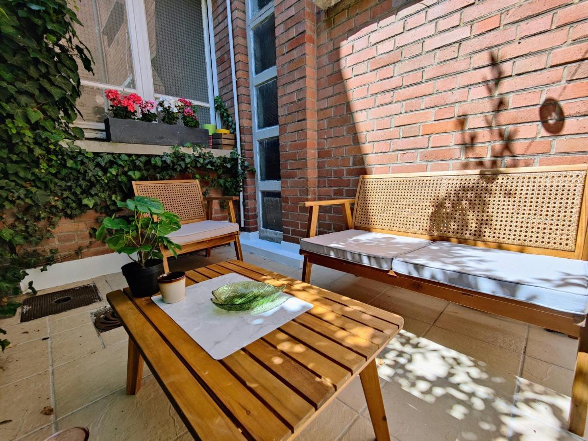 Le Rainbow - Grand Studio Avec Terrasse Dunkirk Bagian luar foto