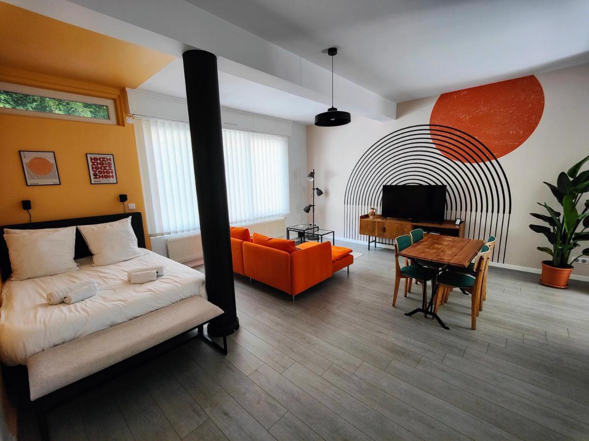 Le Rainbow - Grand Studio Avec Terrasse Dunkirk Bagian luar foto